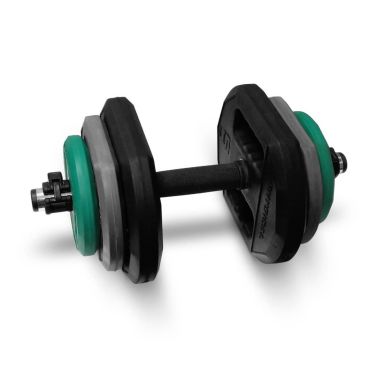 Physical Adjustable 17.5kg Rubber Dumbbell Set