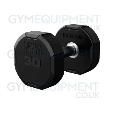 Hammer Strength Rubber Dumbbells 4-Sided