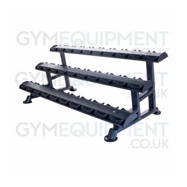 Physical 3 Tier Horizontal Dumbbell Saddle Rack
