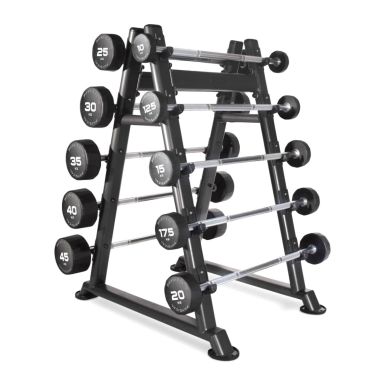 physical 10 barbell rack