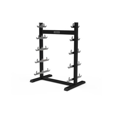 Jordan 10 Bar Straight Barbell Rack - Black