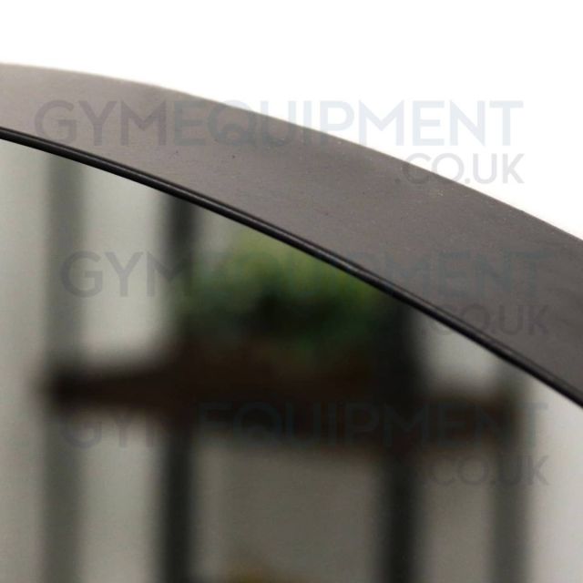 Arcus Arched Black Metal Mirror