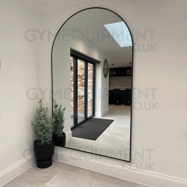 Liberty Arch Metal Mirror in Black Frame
