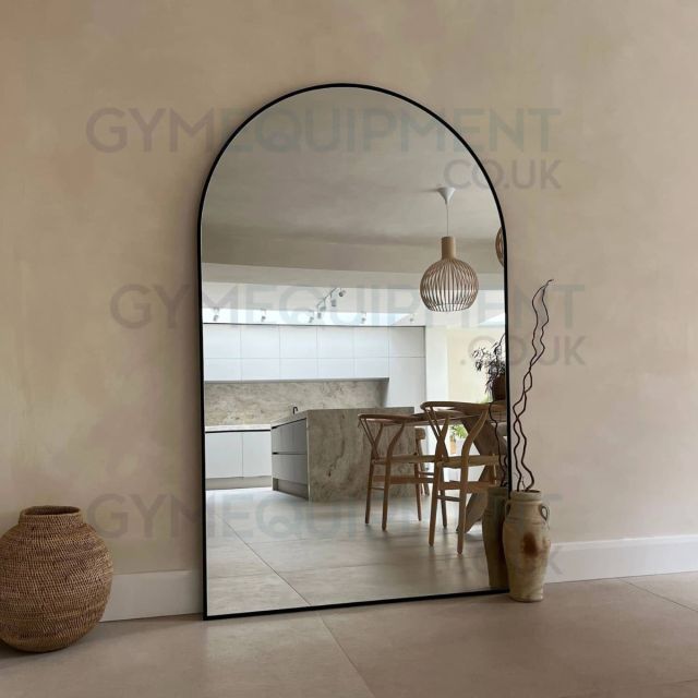 Liberty Arch Metal Mirror in Black Frame