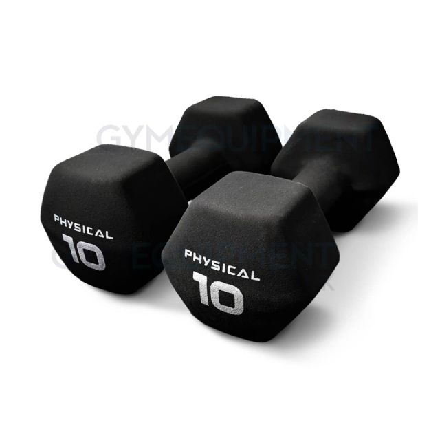 Physical 10kg Neo-Hex Studio Dumbbells