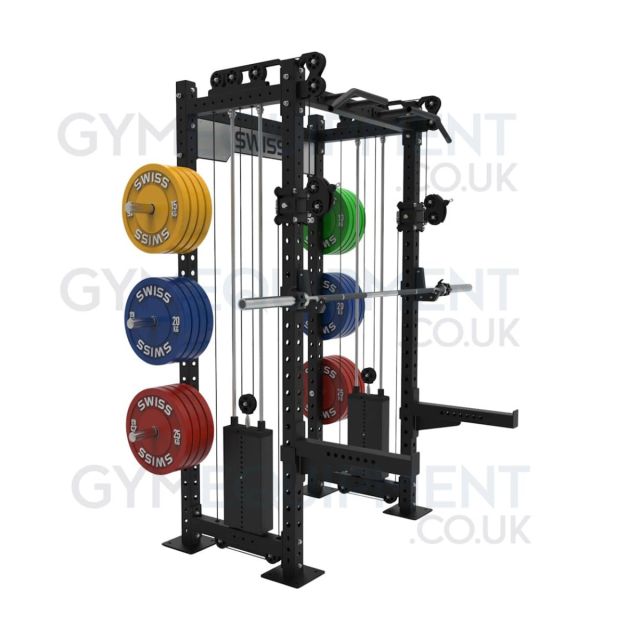 Swiss Performance Half Rack with Dual Weight Stacks