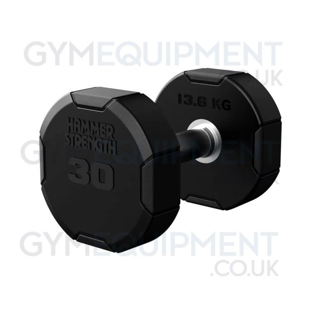 Hammer Strength Rubber Dumbbells 4-Sided