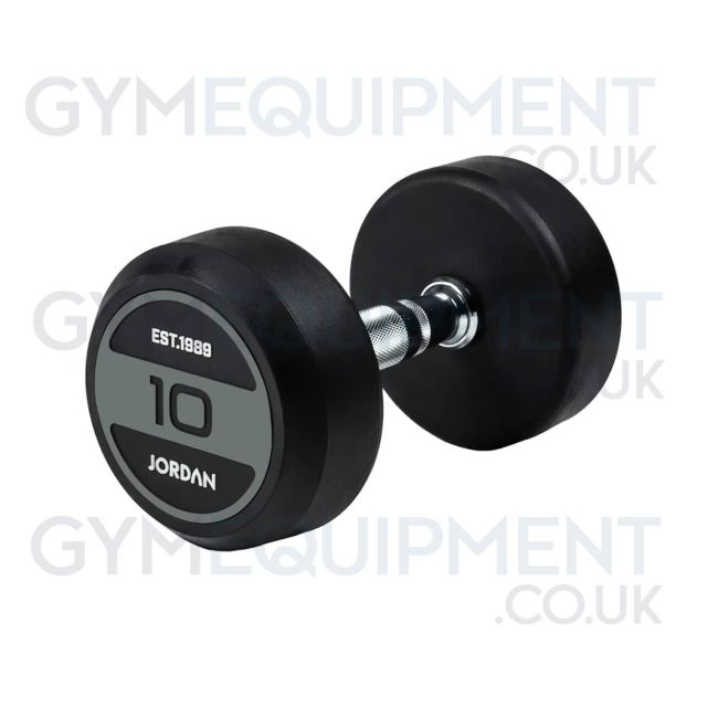 Jordan Rubber Dumbbells (Grey) Up to 70kg
