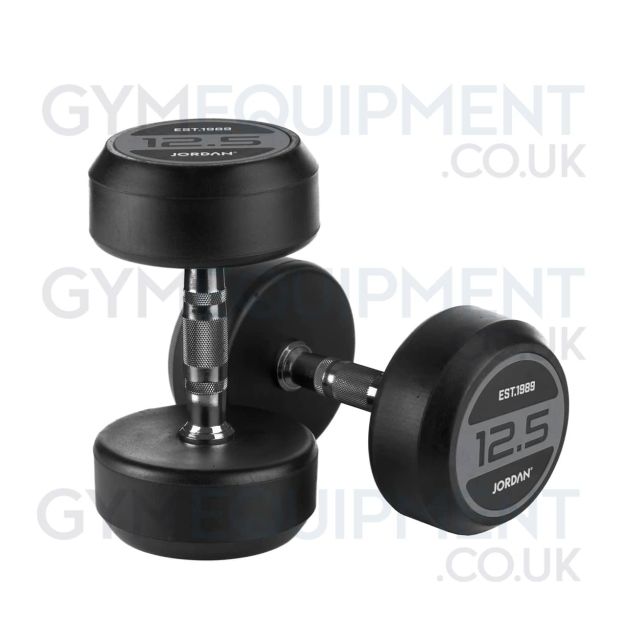 Jordan Rubber Dumbbell Sets (Grey)