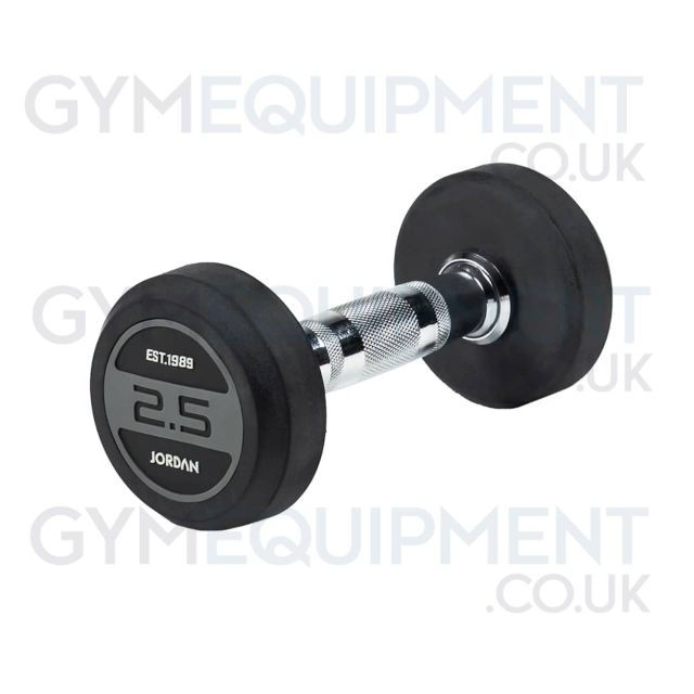 Jordan Rubber Dumbbell Sets (Grey)