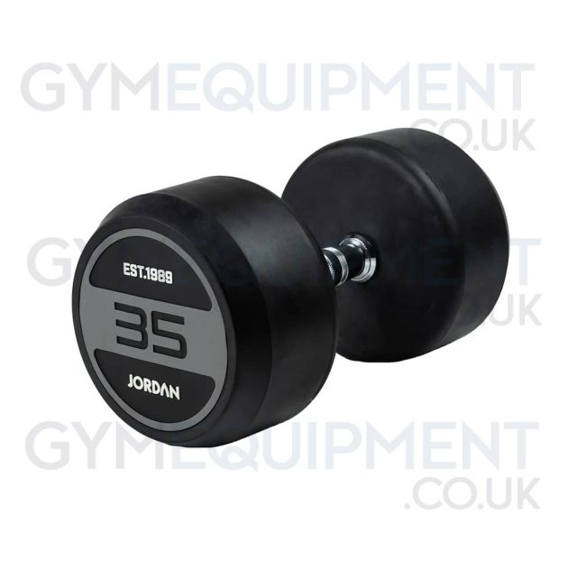 Jordan Rubber Dumbbells (Grey) Up to 70kg
