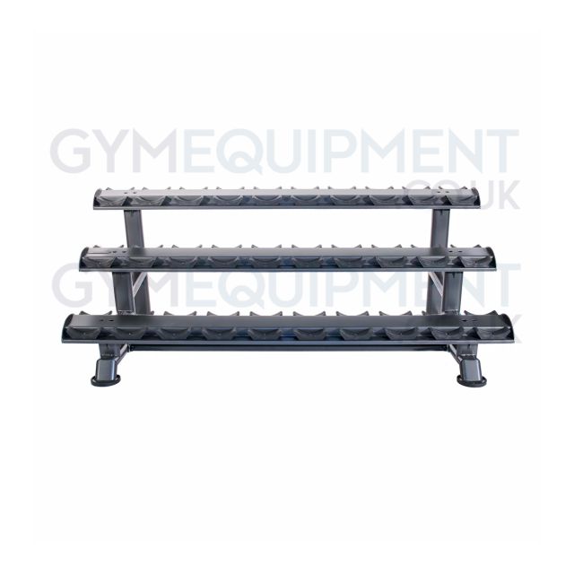 Physical 3 Tier Horizontal Dumbbell Saddle Rack
