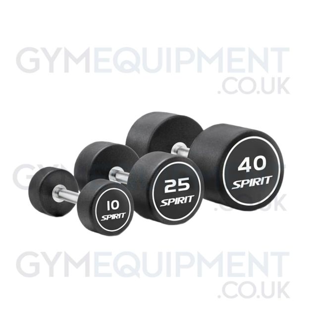 Spirit Rubber Dumbbells Round (Pairs)