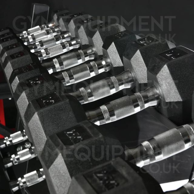 Swiss Barbell Rubber Hex Dumbbell Sets