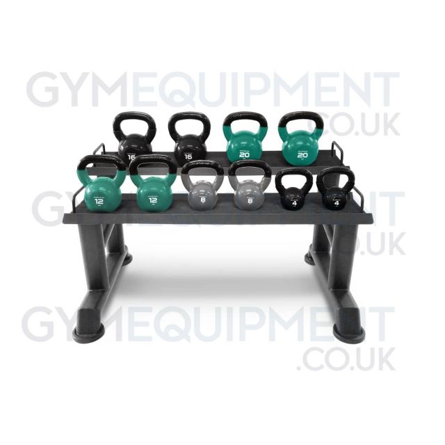 Physical Company 10 Vinyl Kettlebell Set with Rack