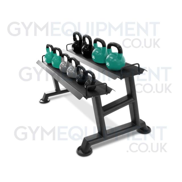 Physical 10 Vinyl Kettlebell Set with Rack