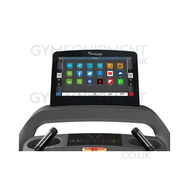 Vision Fitness T600E Treadmill - HD Entertainment Console