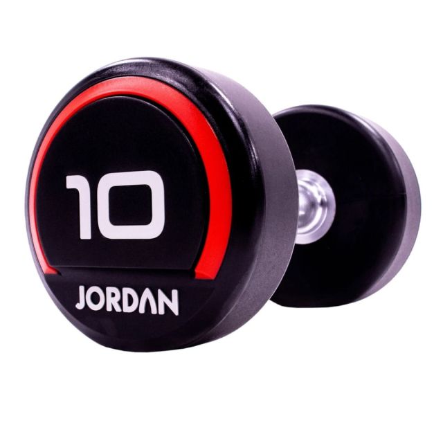 Jordan Premium Urethane Dumbbells (Red Ends)