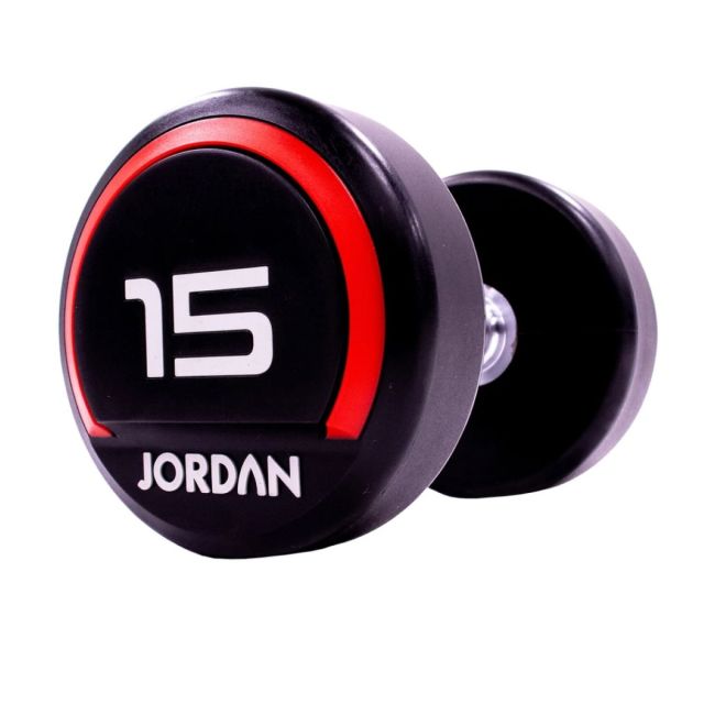 Jordan Premium Urethane Dumbbells (Red Ends)