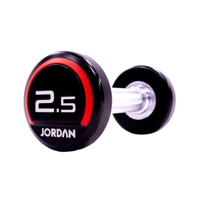 Jordan Premium Urethane Dumbbells (Red Ends)