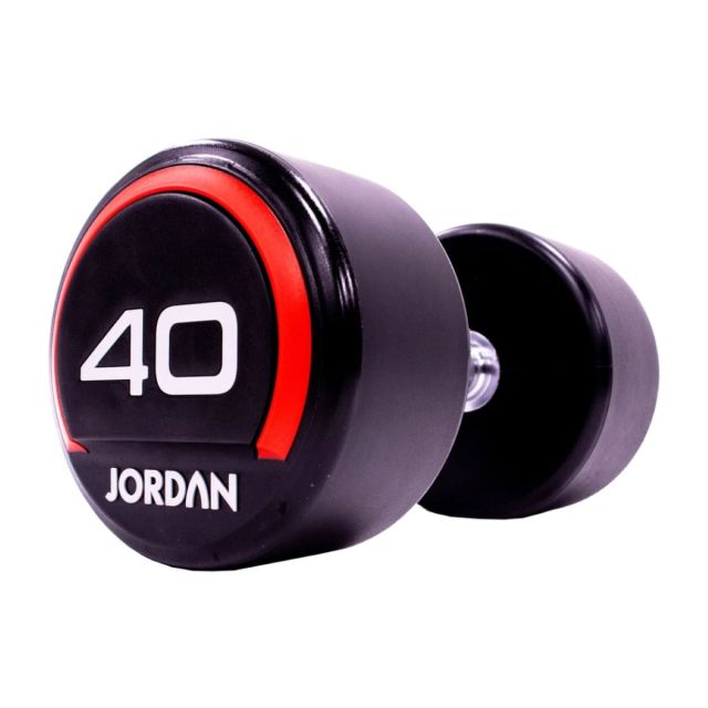 Jordan Premium Urethane Dumbbell Sets (Red Ends)