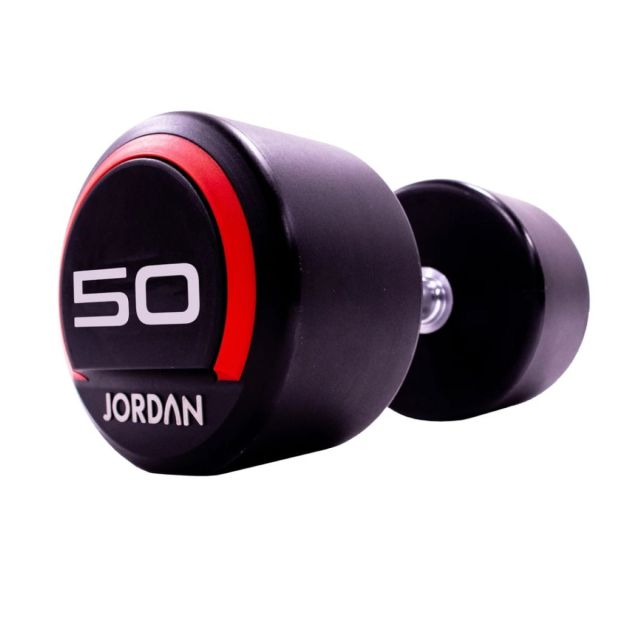 Jordan Premium Urethane Dumbbell Sets (Red Ends)