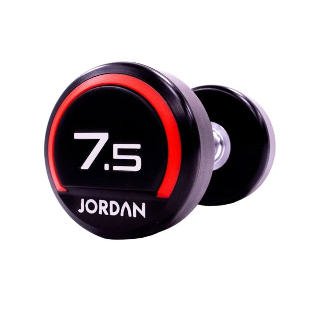 Jordan Premium Urethane Dumbbells (Red Ends)