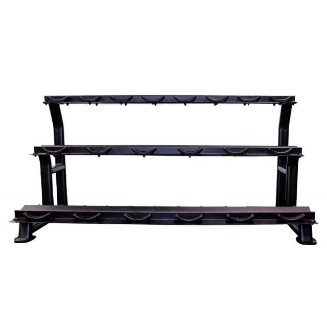 Jordan 10 Pair Dumbbell Rack with Saddles (3 Tier)
