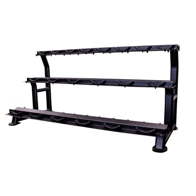 Jordan 10 Pair Dumbbell Rack with Saddles (3 Tier)