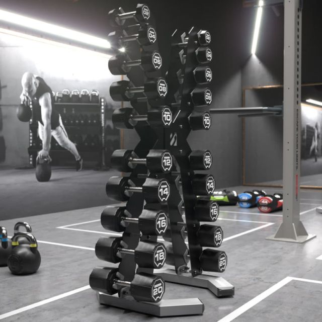 Escape XRACK 2.0 Dumbbell Sets with Rack
