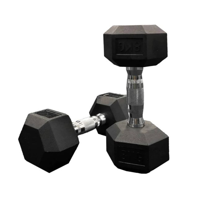 Jordan rubber hex dumbbells