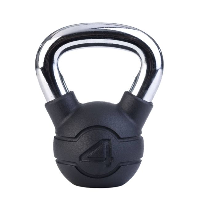 Jordan Black Rubber Chrome Kettlebell (4kg - 24kg)