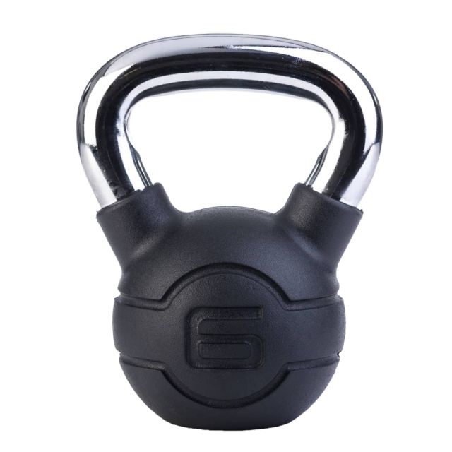 Jordan Black Rubber Chrome Kettlebell (4kg - 24kg)