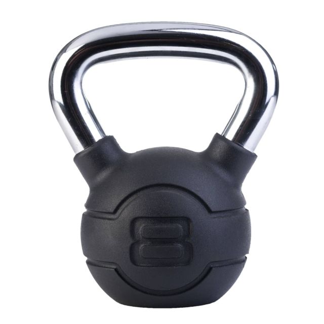 Jordan Black Rubber Chrome Kettlebell (4kg - 24kg)