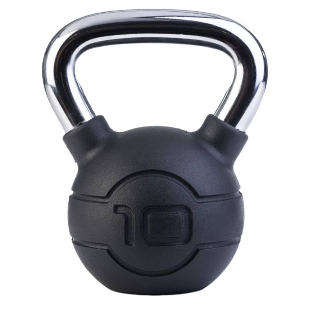 Jordan Black Rubber Chrome Kettlebell (4kg - 24kg)