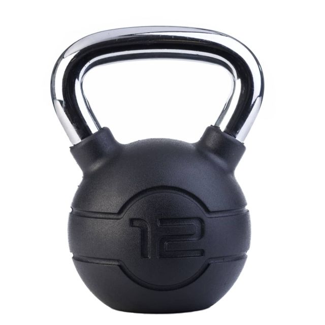 Jordan Black Rubber Chrome Kettlebell (4kg - 24kg)