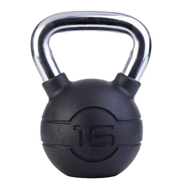 Jordan Black Rubber Chrome Kettlebell (4kg - 24kg)