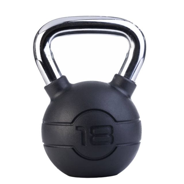 Jordan Black Rubber Chrome Kettlebell (4kg - 24kg)