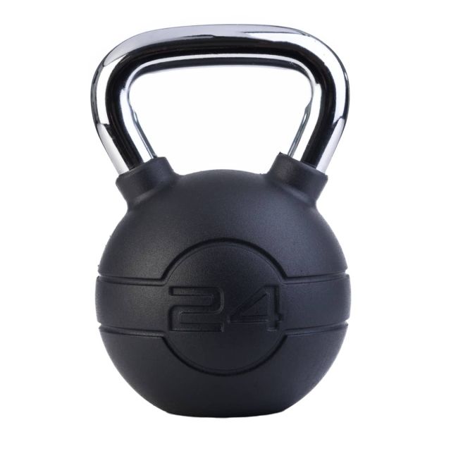 Jordan Black Rubber Chrome Kettlebell (4kg - 24kg)