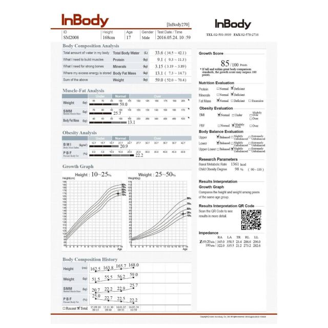 InBody 270S Portable Body Composition Analyser