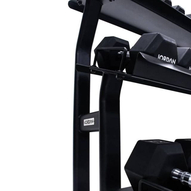 Jordan Hex Dumbbell Rack with Trays