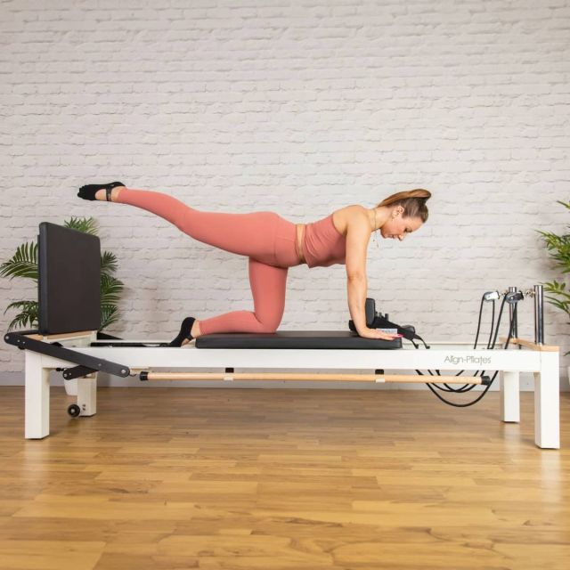 Align Pilates C8-S Pro White Pilates Reformer