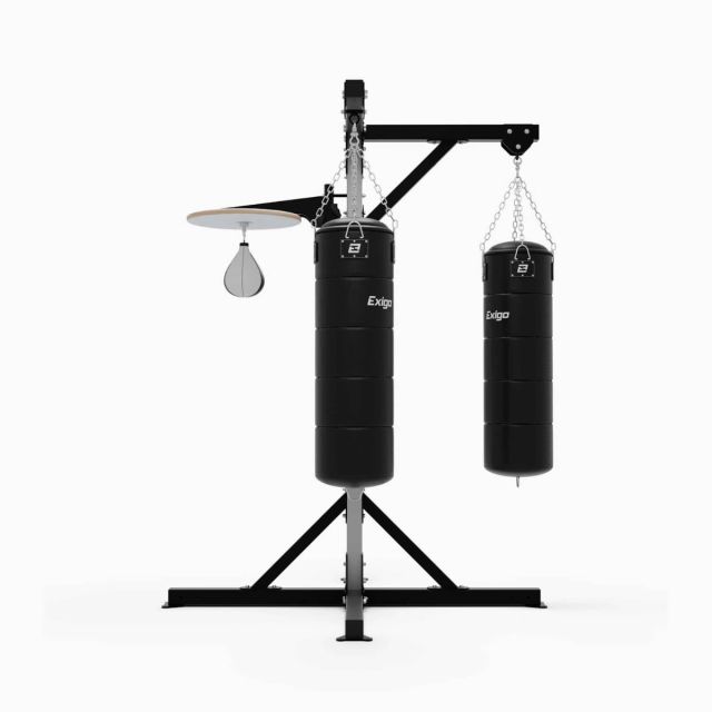 Exigo 4 Station Punch Bag Frame with Speedball Platform