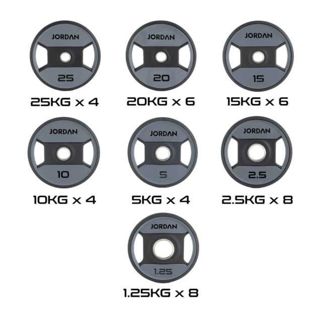 Jordan Urethane Dual Grip Olympic Plate Sets