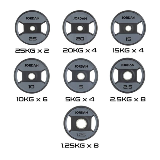 Jordan Urethane Dual Grip Olympic Plate Sets
