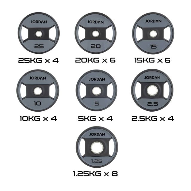 Jordan Urethane Dual Grip Olympic Plate Sets