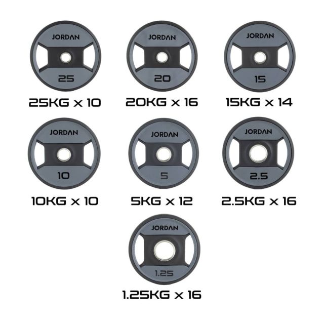 Jordan Urethane Dual Grip Olympic Plate Sets