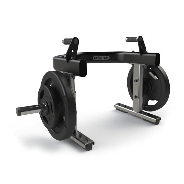 exigo plate loaded shrug frame