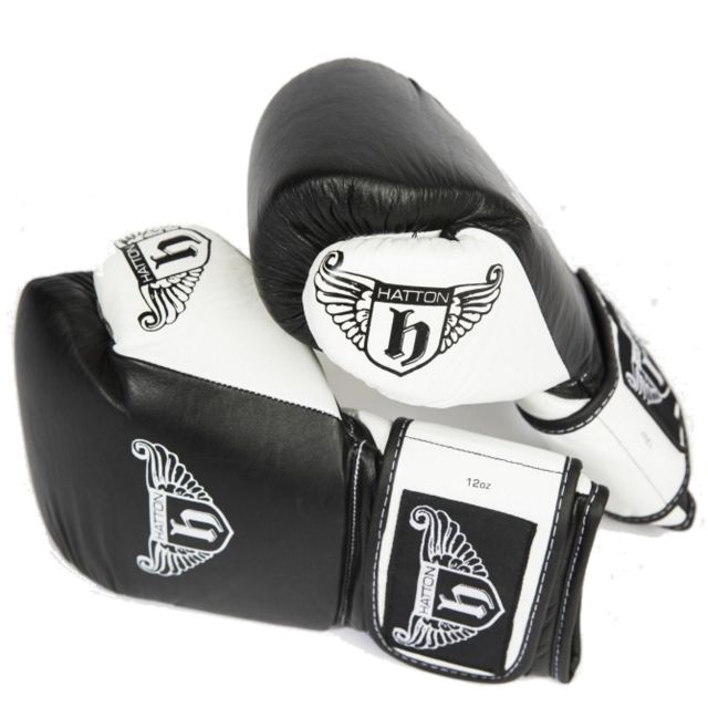 Hatton Pro Sparring Leather Velcro Gloves (Pair)